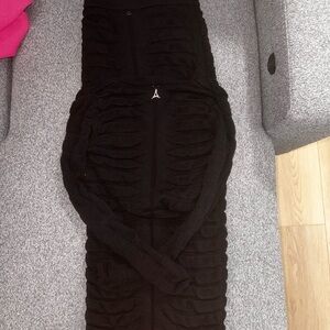 Black Ribbed Knit Dress